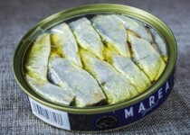 Small sardines in olive oil photo