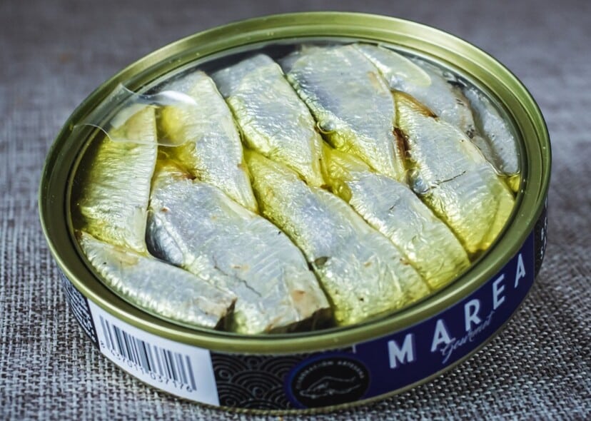 Imagen de Sardinillas En Aceite De Oliva lata con tapa transparente