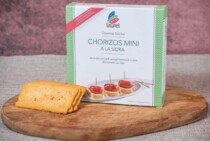 Foto de Chorizos Mini A La Sidra presentación para degustación con pan