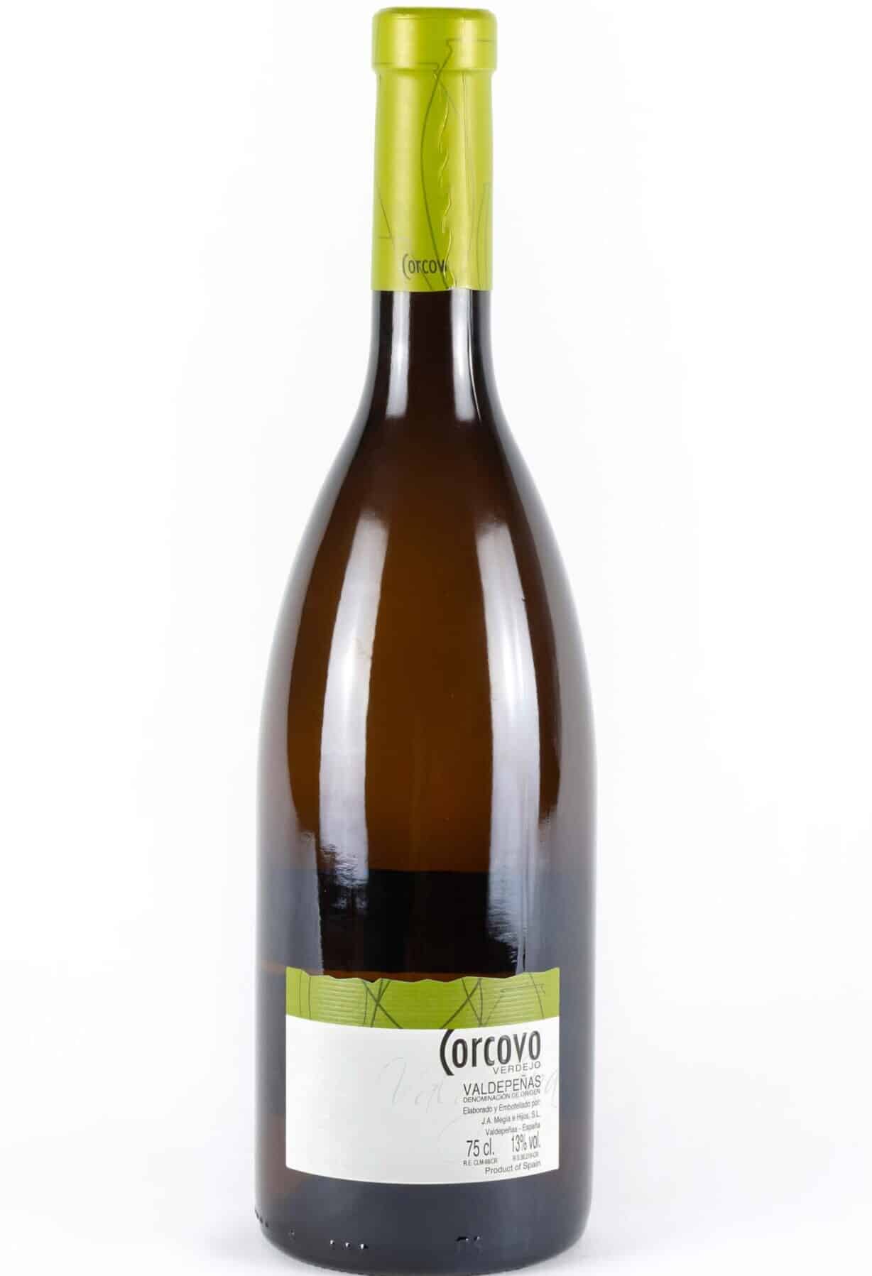 Corcovo Verdejo white wine bottle photo