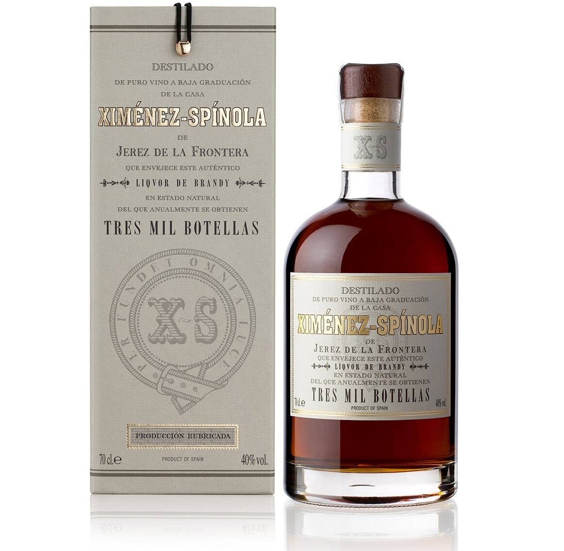Foto de Ximenez Spinola 3000 Botellas precio botella de brandy