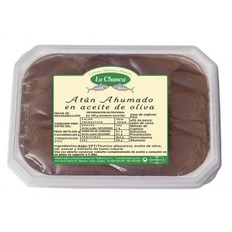 Smoked tuna in olive oil photo