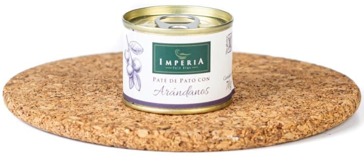 Duck foie pate with blueberries photo