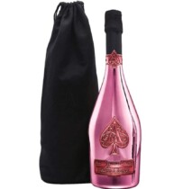 Foto de botella de champagne con bolsa Ace of Spades Rosé Bag